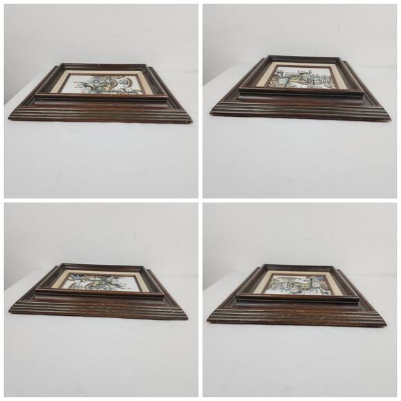 Robert Scott Original Oil Painting Paris France Parisian village Turnabout Town - Picture 6 of 11